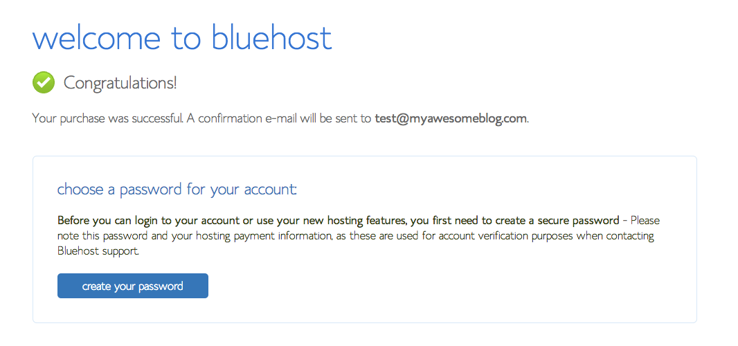 7-Welcome To Bluehost